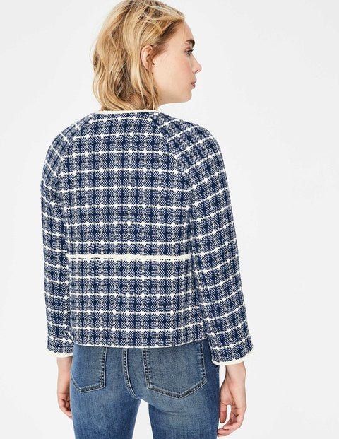 Ida Textured Jacket - Blue texture Ida Textured Jacket - Blue texture