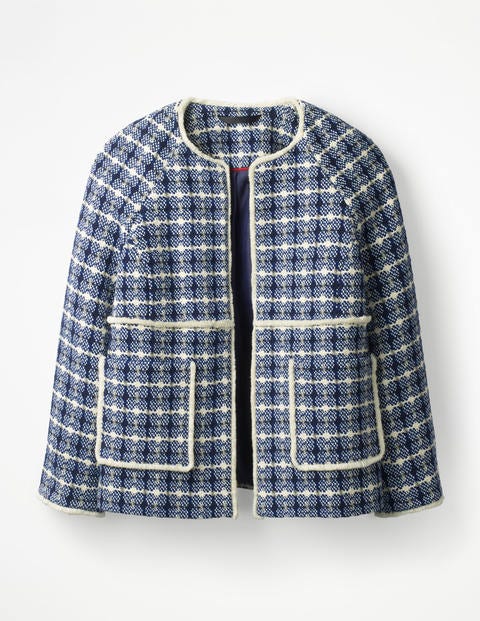 Ida Textured Jacket - Blue texture Ida Textured Jacket - Blue texture