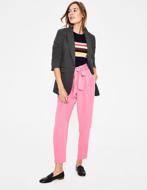 Jersey Longerline Blazer - Grey Marl Jersey Longerline Blazer - Grey Marl