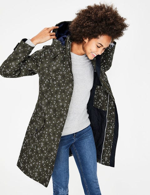 Suki Waterproof Coat - Classic Khaki, Sketchy Star M Suki Waterproof Coat - Classic Khaki, Sketchy Star M