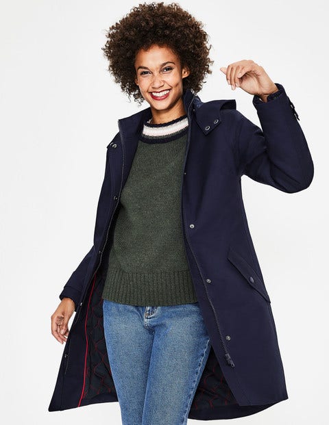Suki Waterproof Coat - Navy Suki Waterproof Coat - Navy