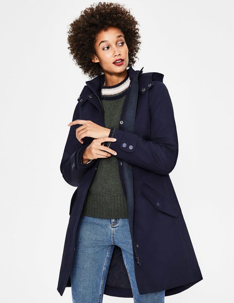 Suki Waterproof Coat - Navy Suki Waterproof Coat - Navy