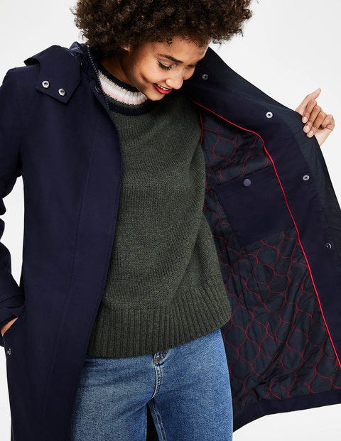Suki Waterproof Coat - Navy Suki Waterproof Coat - Navy