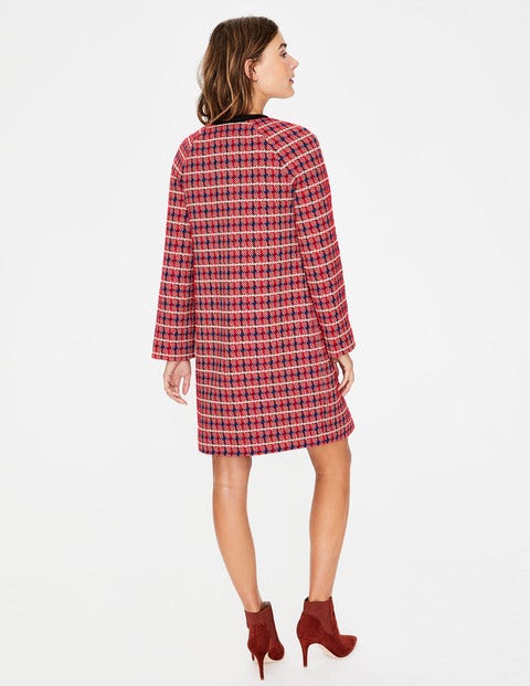 Eadie Textured Coat - Red Texture Eadie Textured Coat - Red Texture
