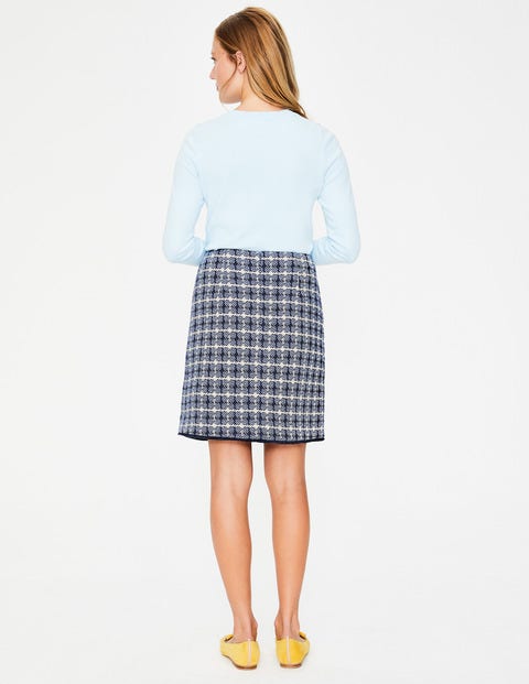 Tallulah Wrap Skirt - Navy Textured Tallulah Wrap Skirt - Navy Textured