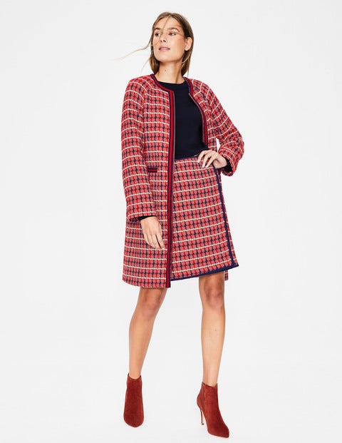 Tallulah Wrap Skirt - Red Texture Tallulah Wrap Skirt - Red Texture