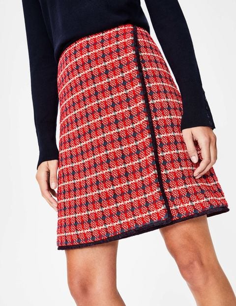Tallulah Wrap Skirt - Red Texture Tallulah Wrap Skirt - Red Texture