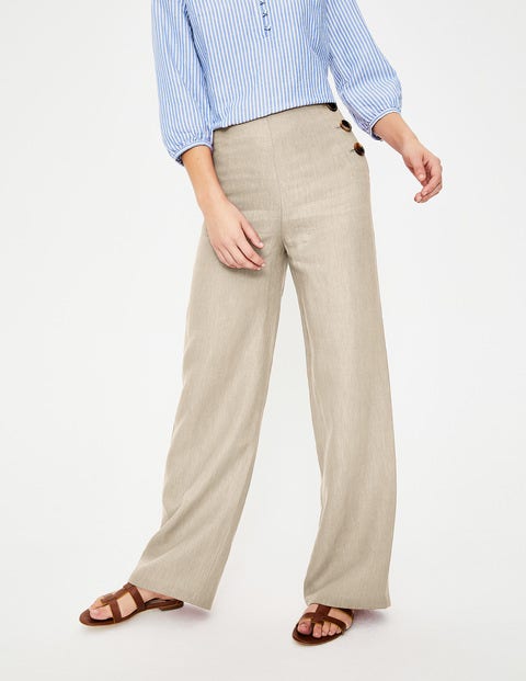 linen trousers