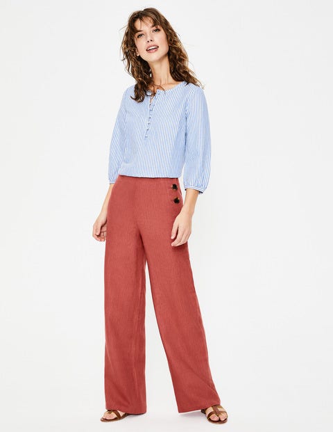 Penzance Linen Pants - Rouge Penzance Linen Pants - Rouge