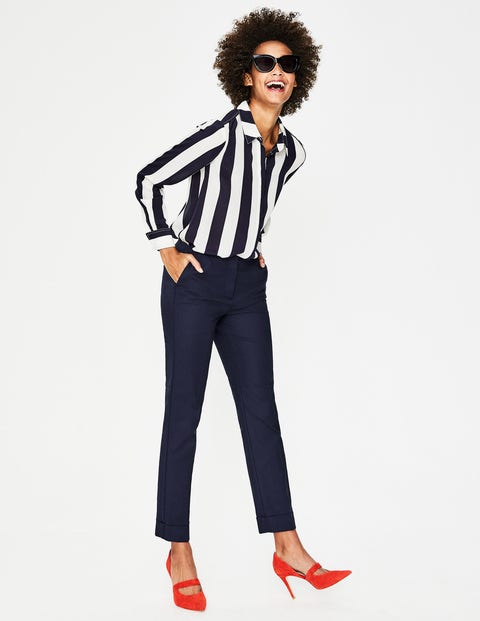 Kensington Turn-Up Pants - Navy Kensington Turn-Up Pants - Navy