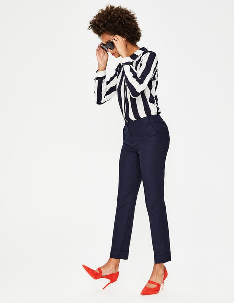 Kensington Turn-Up Pants - Navy Kensington Turn-Up Pants - Navy