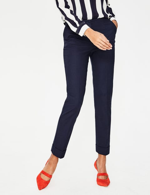 Kensington Turn-Up Pants - Navy Kensington Turn-Up Pants - Navy