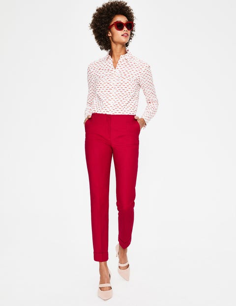 Kensington Turn-Up Pants - Dark Rose Kensington Turn-Up Pants - Dark Rose