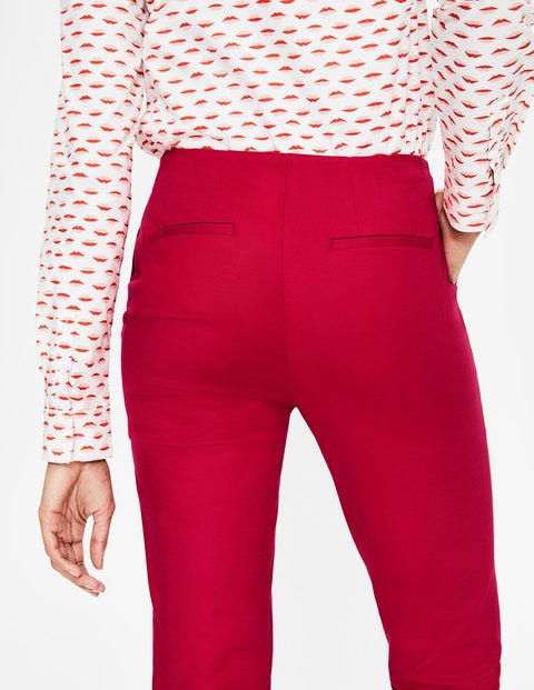 Kensington Turn-Up Pants - Dark Rose Kensington Turn-Up Pants - Dark Rose