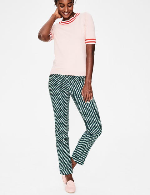 Kensington Turn-up Trousers - Forest, Graphic Geo Kensington Turn-up Trousers - Forest, Graphic Geo