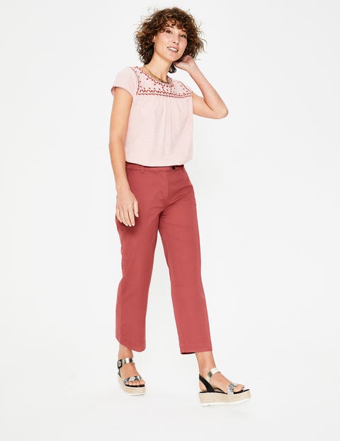 Helena 7/8-Chinohose - Rot Helena 7/8-Chinohose - Rot