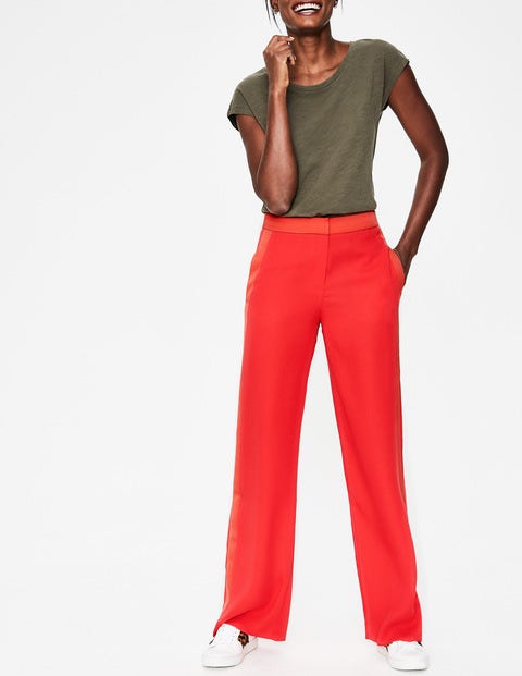 Exeter Wide Leg Pants - Red Pop Exeter Wide Leg Pants - Red Pop