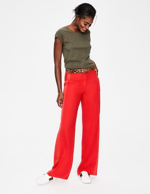 Exeter Wide Leg Pants - Red Pop Exeter Wide Leg Pants - Red Pop