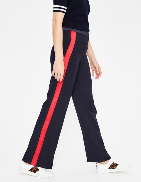Exeter Wide Leg Trousers - Navy Exeter Wide Leg Trousers - Navy