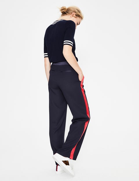 Exeter Wide Leg Trousers - Navy Exeter Wide Leg Trousers - Navy