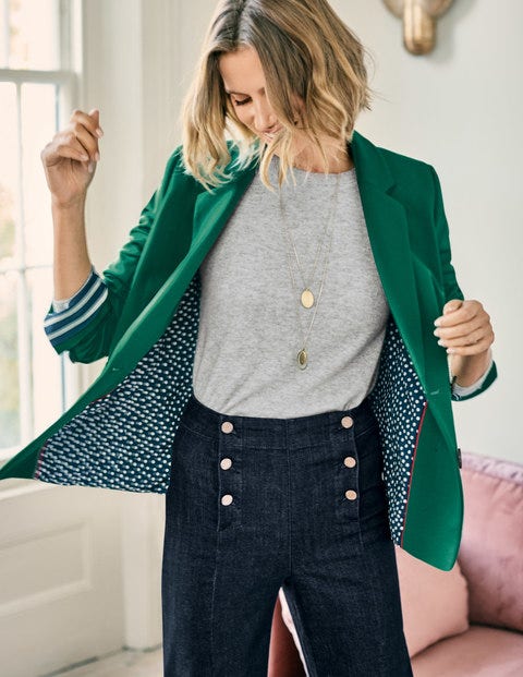 Gabriella Ponte-Blazer - Waldgrün Gabriella Ponte-Blazer - Waldgrün