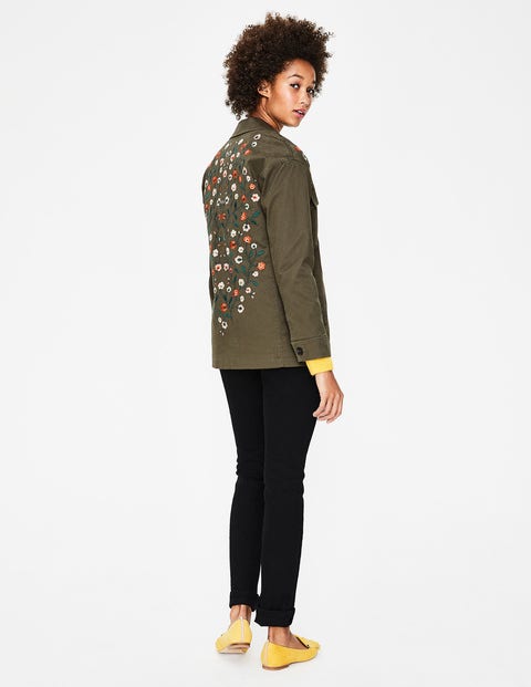 Ruby Embroidered Jacket - Classic Khaki Ruby Embroidered Jacket - Classic Khaki