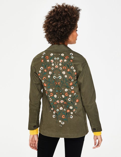 Ruby Embroidered Jacket - Classic Khaki Ruby Embroidered Jacket - Classic Khaki