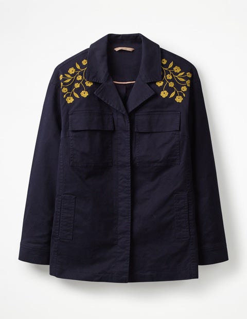 Ruby Embroidered Jacket - Navy Ruby Embroidered Jacket - Navy