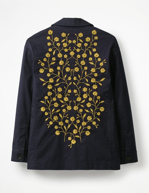 Ruby Embroidered Jacket - Navy Ruby Embroidered Jacket - Navy