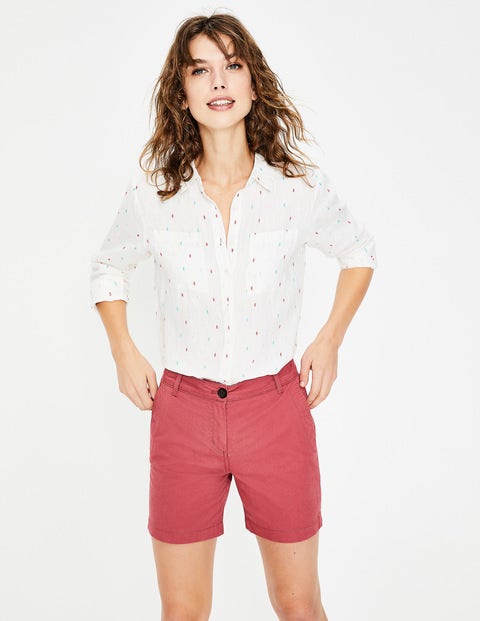 Helena Chino Shorts - Rouge Helena Chino Shorts - Rouge