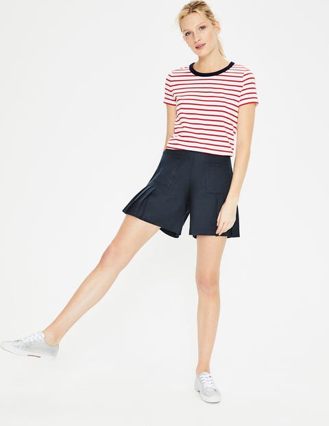 Zoe Linen Shorts - Navy Zoe Linen Shorts - Navy