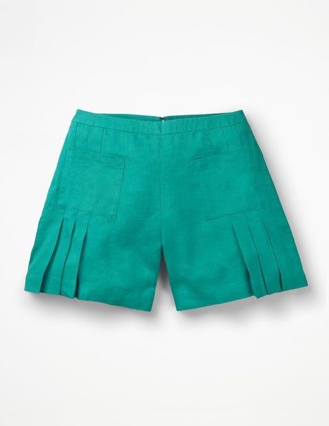 Zoe Linen Shorts - Indian Ocean Zoe Linen Shorts - Indian Ocean