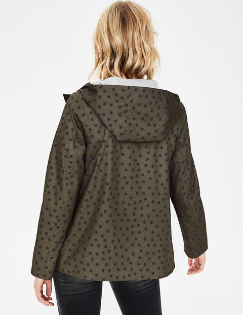 Riley Waterproof Jacket - Khaki & Navy, Brand Spot Riley Waterproof Jacket - Khaki & Navy, Brand Spot