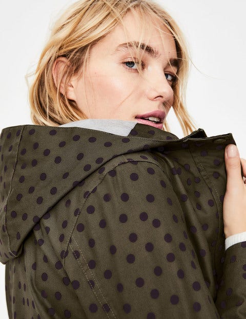 Riley Waterproof Jacket - Khaki & Navy, Brand Spot Riley Waterproof Jacket - Khaki & Navy, Brand Spot