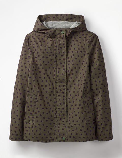 Riley Waterproof Jacket - Khaki & Navy, Brand Spot Riley Waterproof Jacket - Khaki & Navy, Brand Spot