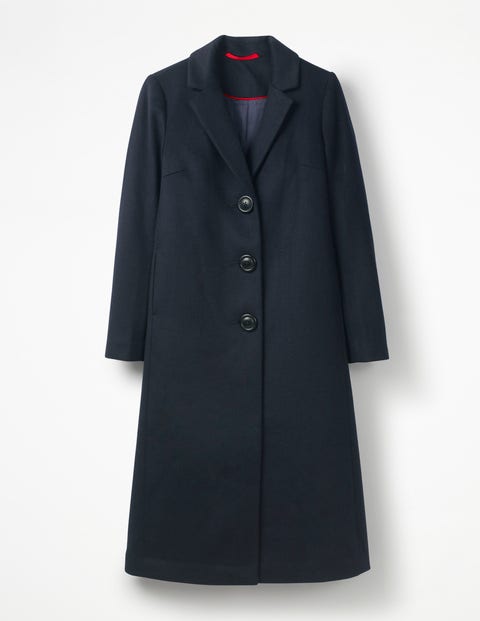 Ashridge Colourblock Coat - Navy w Red Stripe Ashridge Colourblock Coat - Navy w Red Stripe
