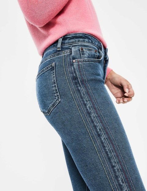 Cambridge Embroidered Jeans - Rainbow Stitch Cambridge Embroidered Jeans - Rainbow Stitch