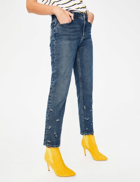 Cambridge Embroidered Jeans - Embroidered Cambridge Embroidered Jeans - Embroidered
