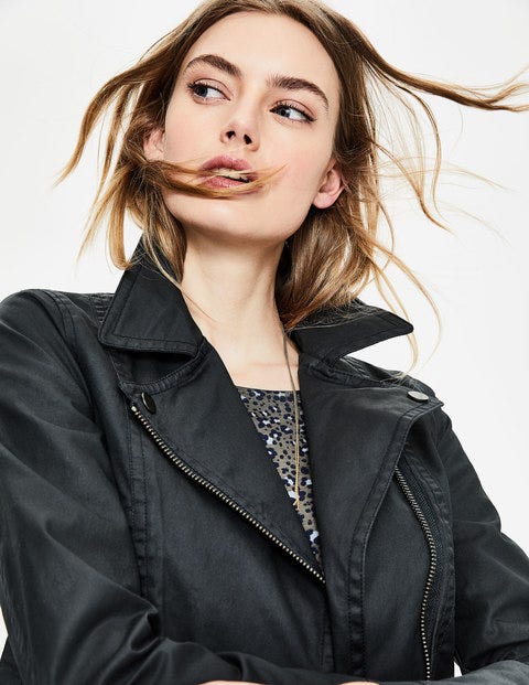 Wren Biker Jacket - Navy Wren Biker Jacket - Navy