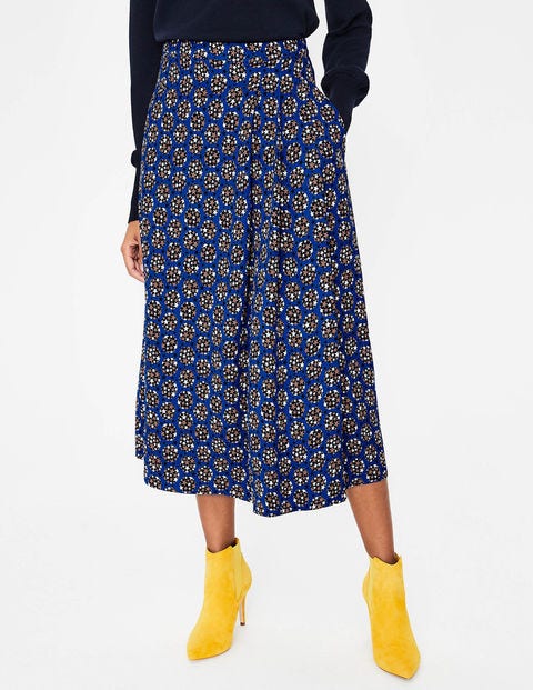 Saskia Midi Skirt - Lapis & Soft Truffle Star Saskia Midi Skirt - Lapis & Soft Truffle Star