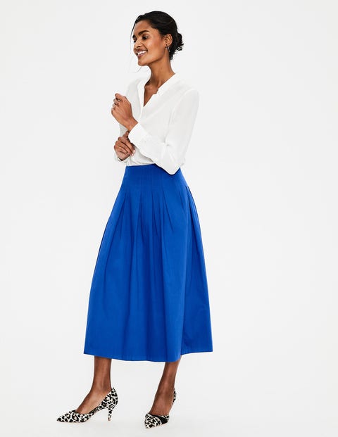 Theodora Pleated Skirt - Cobalt Theodora Pleated Skirt - Cobalt