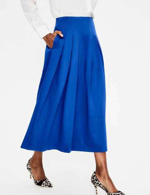 Theodora Pleated Skirt - Cobalt Theodora Pleated Skirt - Cobalt