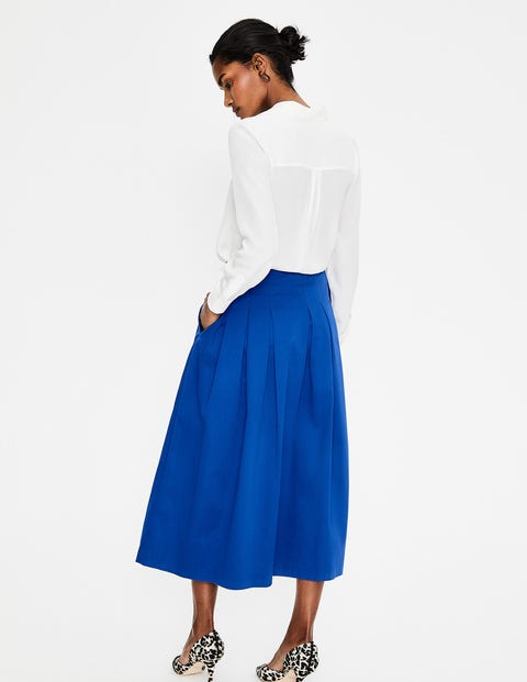 Theodora Pleated Skirt - Cobalt Theodora Pleated Skirt - Cobalt