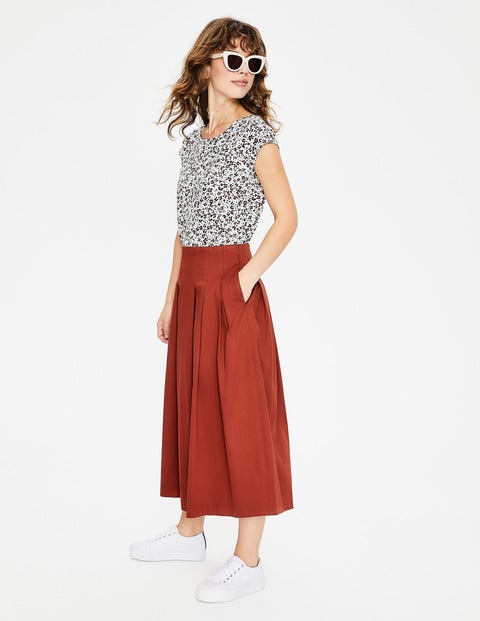 Theodora Pleated Skirt - Conker Theodora Pleated Skirt - Conker