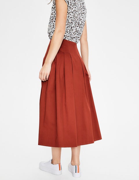 Theodora Pleated Skirt - Conker Theodora Pleated Skirt - Conker