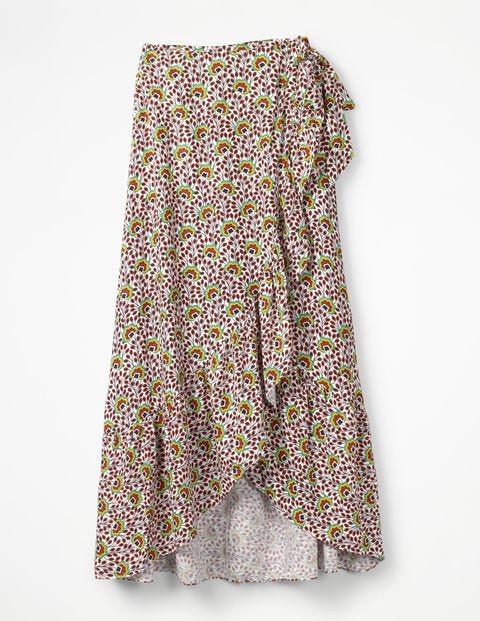 Florence Maxi Skirt - Ivory/Rouge Island Bloom Florence Maxi Skirt - Ivory/Rouge Island Bloom
