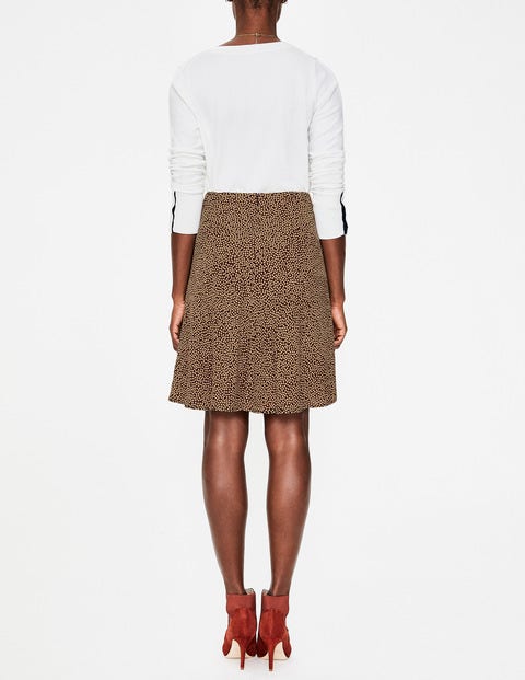 Virginia Skirt - Black and Soft Truffle Spot Virginia Skirt - Black and Soft Truffle Spot