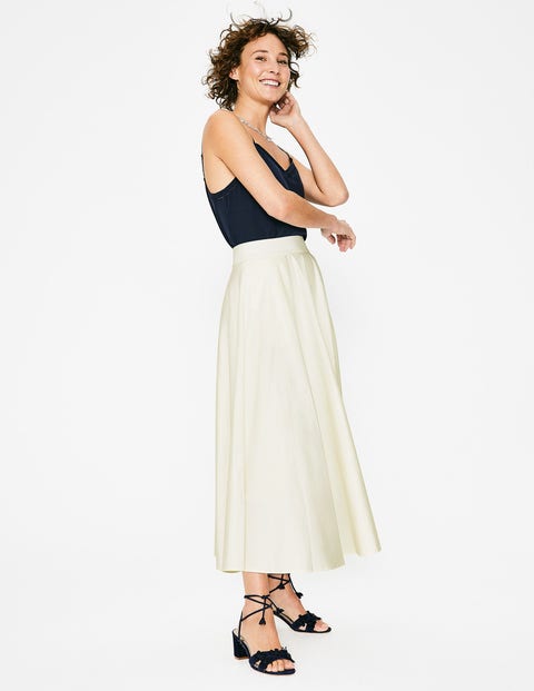 Delilah Midi Skirt - Ivory Delilah Midi Skirt - Ivory