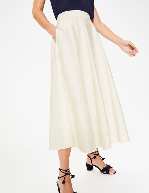 Delilah Midi Skirt - Ivory Delilah Midi Skirt - Ivory