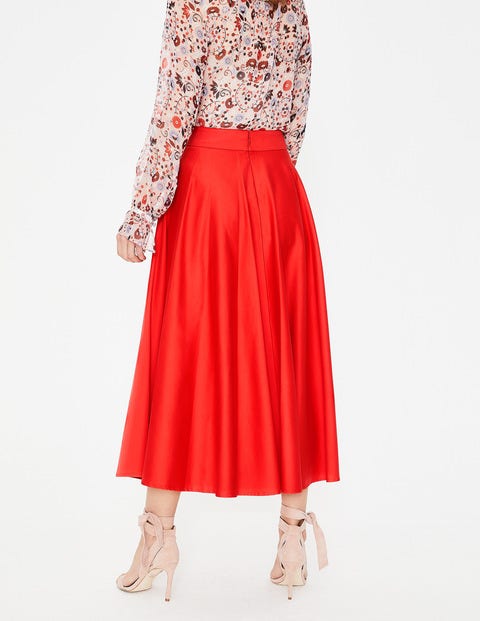 Delilah Midi Skirt - Red Pop Delilah Midi Skirt - Red Pop